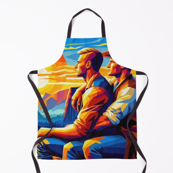 Item preview, Cubist Gay 'Always' Cool Cowboy Daddies Gay Pride Graphic Design designed and sold by ItsAKinkThing.
