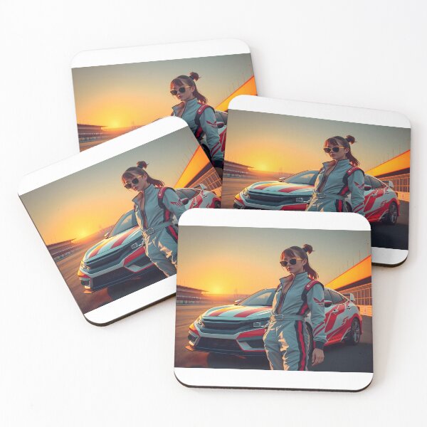 Item preview, Honda Civic, racing driver, race track, sunrise designed and sold by Salimgor Hangaround Music.