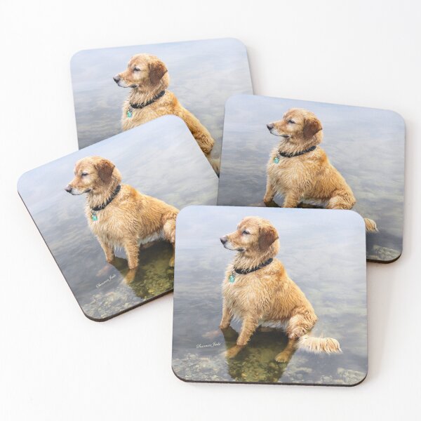 Item preview, Golden Retriever ~ At the Lake designed and sold by SummerJade.