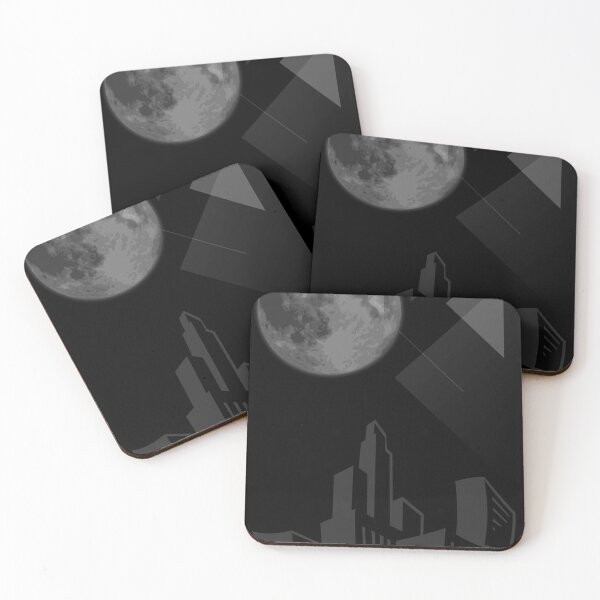 Item preview, Moonlit Cityscape - Abstrac Art.  designed and sold by OmikronStore.