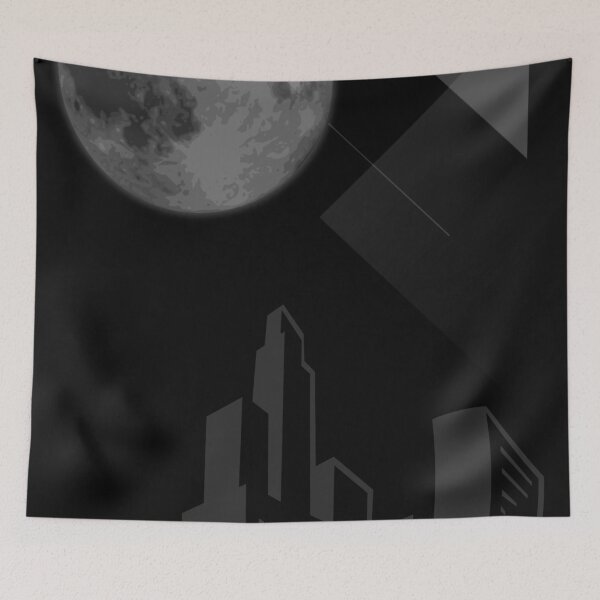 Item preview, Moonlit Cityscape - Abstrac Art.  designed and sold by OmikronStore.