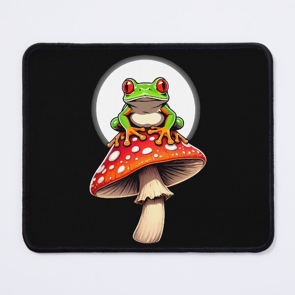 Item preview, Cottagecore Aesthetic Frog On Mushroom designed and sold by Funny Vintage Stickers And T-Shirts.