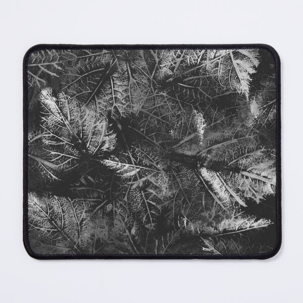 Item preview, Catalpa Catawba Leaves in Acrylics (Black and White) designed and sold by BLAAAAASK.
