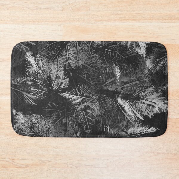 Item preview, Catalpa Catawba Leaves in Acrylics (Black and White) designed and sold by BLAAAAASK.