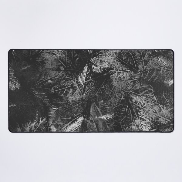 Item preview, Catalpa Catawba Leaves in Acrylics (Black and White) designed and sold by BLAAAAASK.