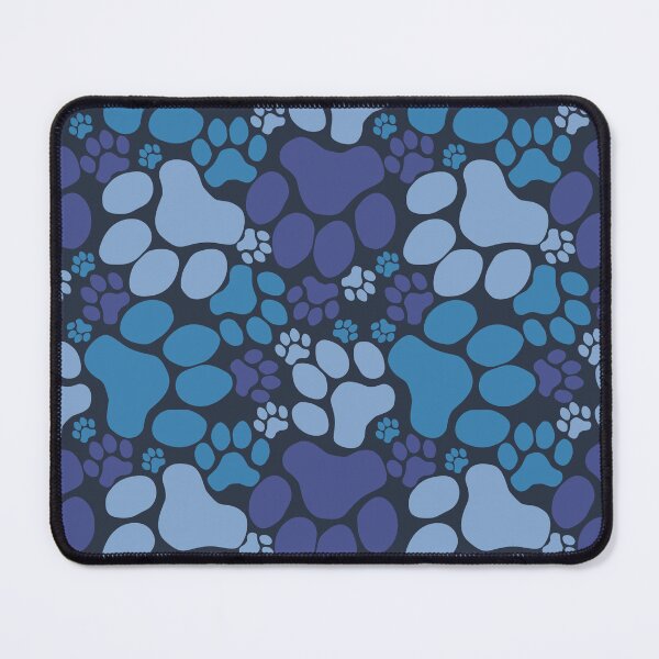 Item preview, Dog Paw Camo Seamless Pattern Royal Navy Teal designed and sold by MoePark.