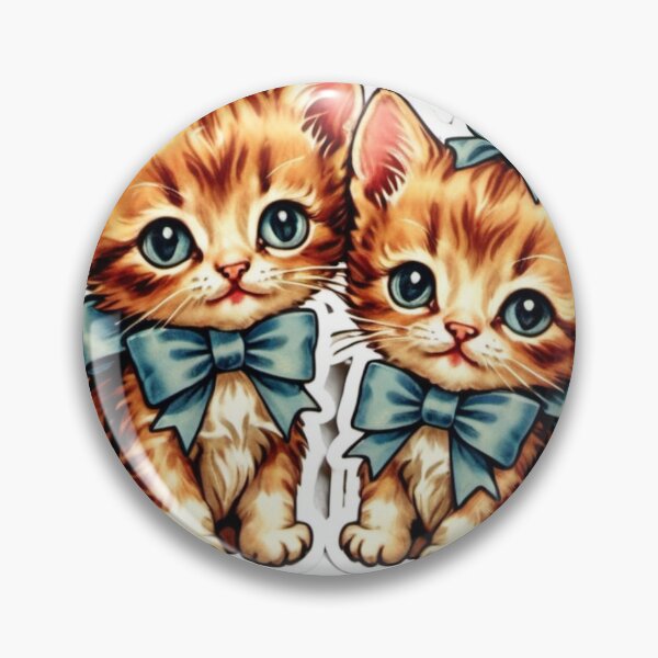 Item preview, Adorable Vintage Kittens Wearing Bows – Purr-fectly Charming Stickers designed and sold by SVenterprises.