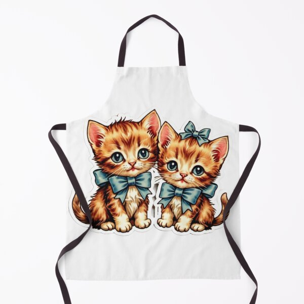 Item preview, Adorable Vintage Kittens Wearing Bows – Purr-fectly Charming Stickers designed and sold by SVenterprises.