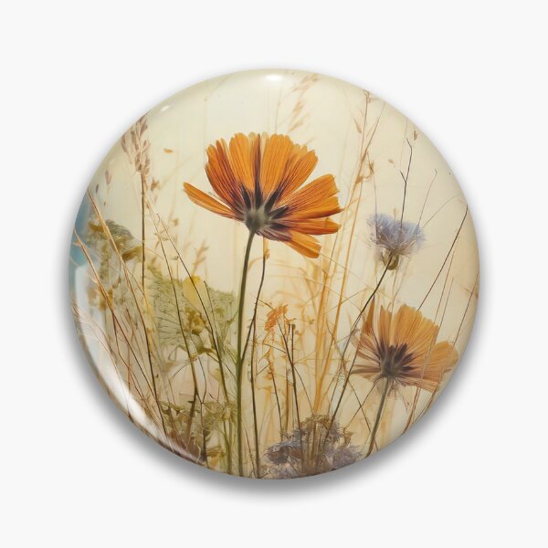 Item preview, Vintage Summer Wild Flowers designed and sold by Honey Myrtle Studio.