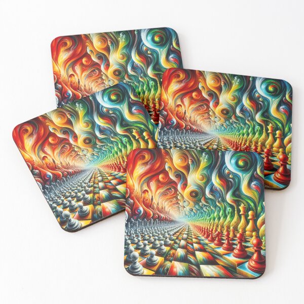 Item preview, Abstract Chess World designed and sold by Intriguing Designs.