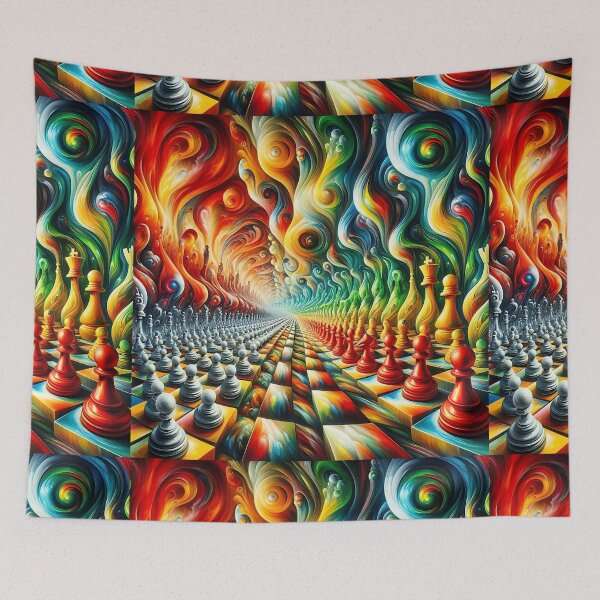 Item preview, Abstract Chess World designed and sold by Intriguing Designs.