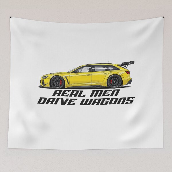 Item preview,  Real Men Drive Wagons designed and sold by Six Deers.