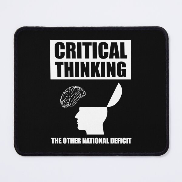 Item preview, Critical Thinking The Other National Deficit designed and sold by Cat Lady Designs.