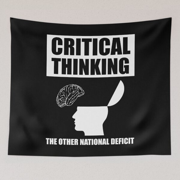 Item preview, Critical Thinking The Other National Deficit designed and sold by Cat Lady Designs.