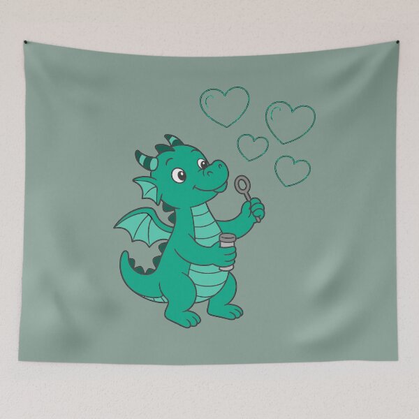 Item preview, Dragon Bubbles - Teal designed and sold by AngelMiette.