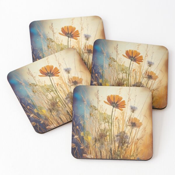 Item preview, Vintage Summer Wild Flowers designed and sold by Honey Myrtle Studio.