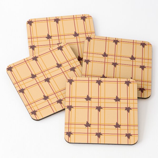 Item preview, Thanksgiving Plaid with Leaves designed and sold by BLAAAAASK.
