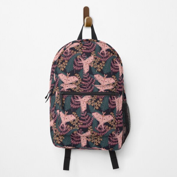 Item preview, Luna Moth on Ferns - Pink designed and sold by Curious Moon Designs.