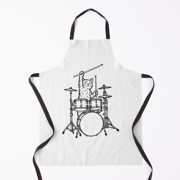 Item preview, Funny Cat Drummer Drumming Drums Music Lover Boys Girls designed and sold by rafaeltto.
