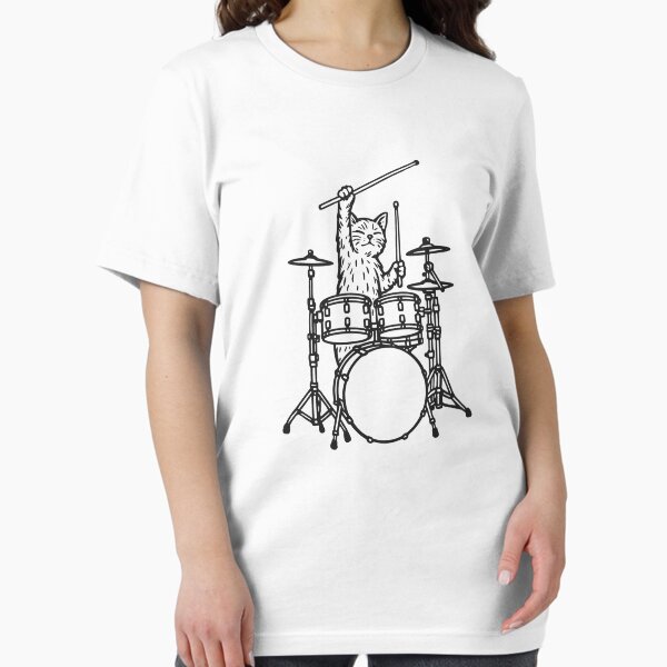Item preview, Funny Cat Drummer Drumming Drums Music Lover Boys Girls designed and sold by rafaeltto.