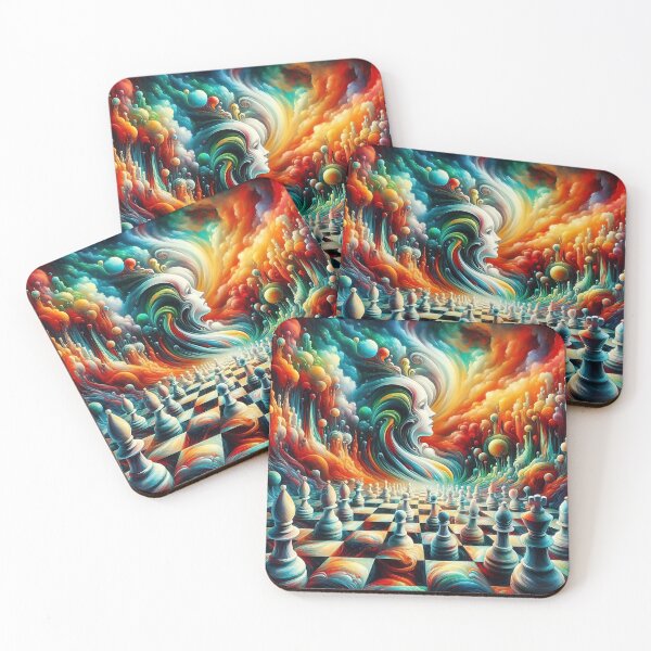 Item preview, Abstract Chess World designed and sold by Intriguing Designs.