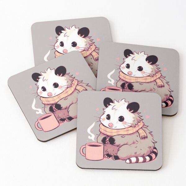 Item preview, Opossum with a mug designed and sold by Lastsnoww.