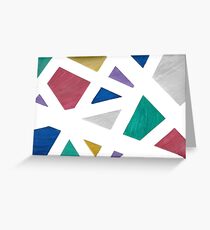 Abstract Color Drawing Greeting Card
