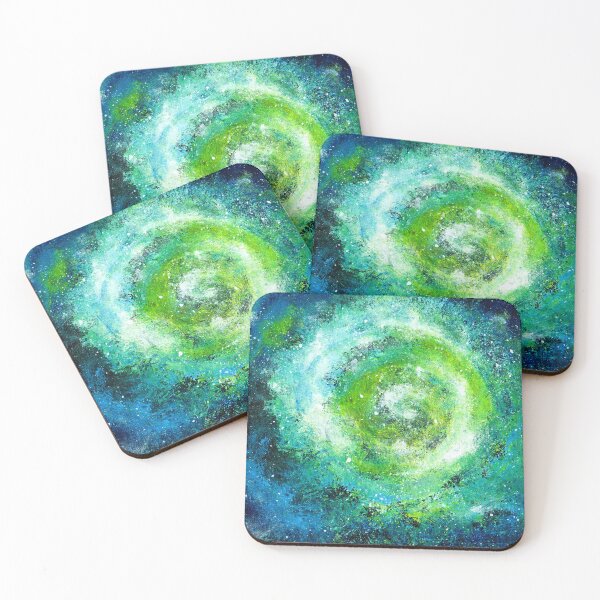 Item preview, Green Galaxy Acrylic Painting (Normal) designed and sold by BLAAAAASK.