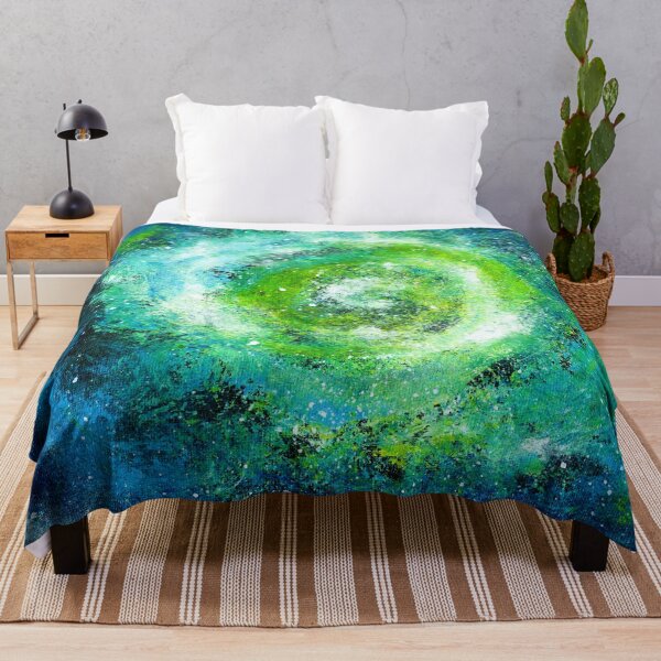 Item preview, Green Galaxy Acrylic Painting (Normal) designed and sold by BLAAAAASK.