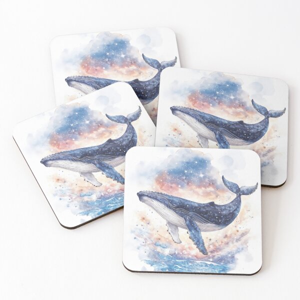 Item preview, Starborn Song – Humpback Whale Rising Through the Cosmos designed and sold by AshiraCreations.