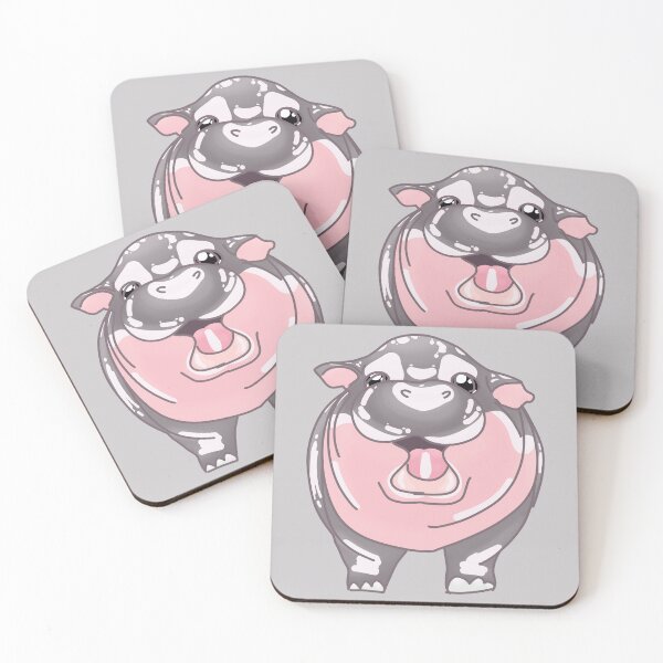 Item preview, Moo Deng Shine Pygmy Hippo (Grey) designed and sold by BLAAAAASK.