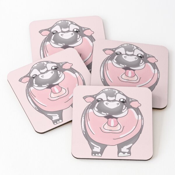Item preview, Moo Deng Shine Pygmy Hippo (Pink) designed and sold by BLAAAAASK.