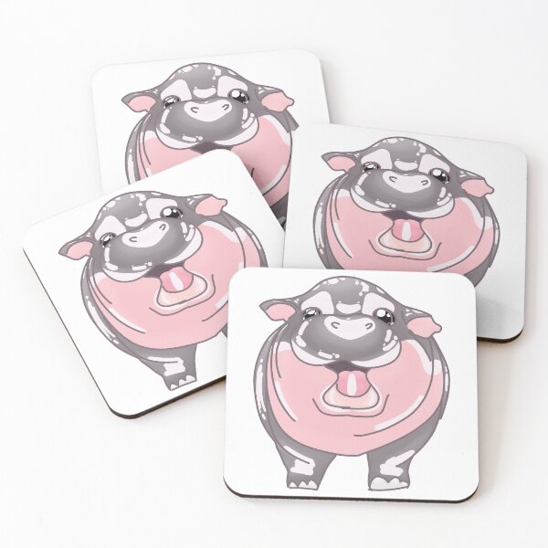 Item preview, Moo Deng Shine Pygmy Hippo (White) designed and sold by BLAAAAASK.