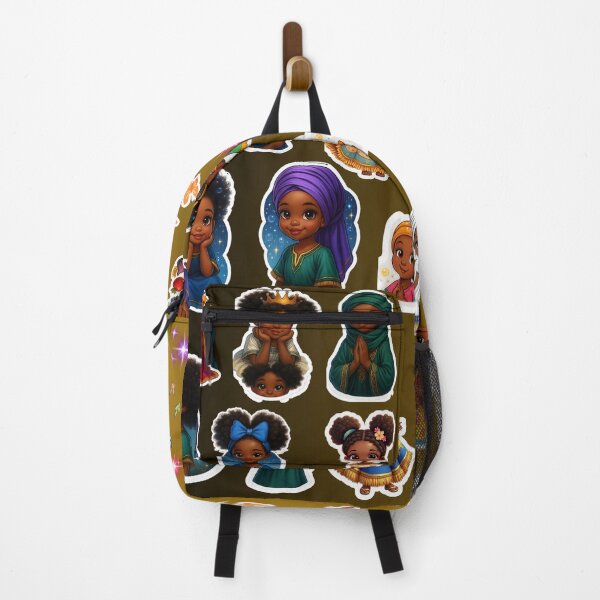 Item preview, Israelite Princess Sticker Sheet | Black Girls with Fringes | Faith-Based Kids Art designed and sold by 12tribesvisuals.