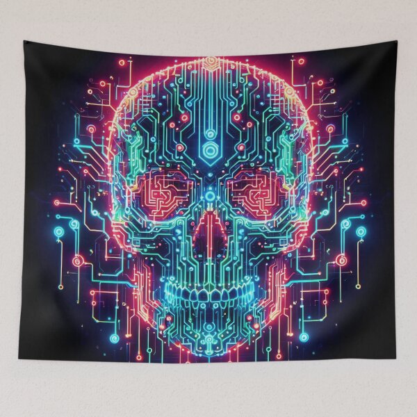 Item preview, neon skull designed and sold by Highpinch.