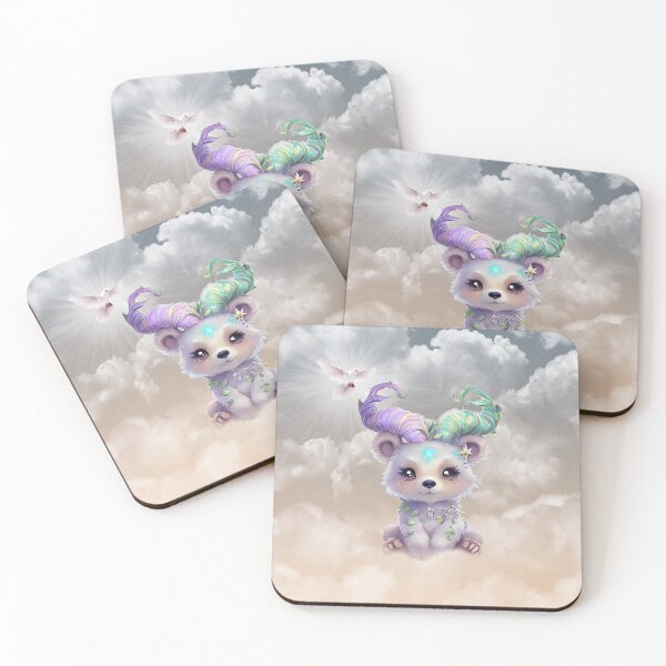 Item preview, Magical bear cub in pastel glitter.  designed and sold by nicky2342.