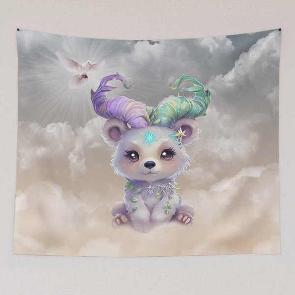 Item preview, Magical bear cub in pastel glitter.  designed and sold by nicky2342.