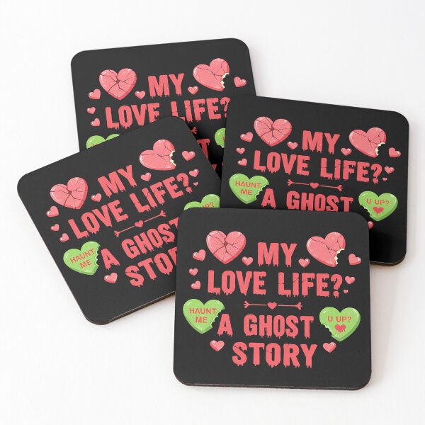 Item preview, My Love Life? A Ghost Story Candy Heart – Kawaii Valentine’s Horror Design designed and sold by Typography Prints.