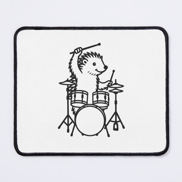 Item preview, Funny Hedgehog Drummer Drumming Drums Music Lover Boys Girls designed and sold by rafaeltto.