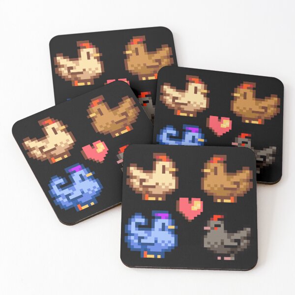 Item preview, Pixel Chickens StarDew designed and sold by DrawOneThree.