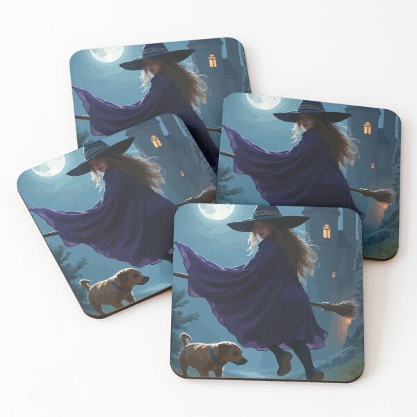 Item preview, A little witch and her dog venture into the dark. designed and sold by Whose-sweat.