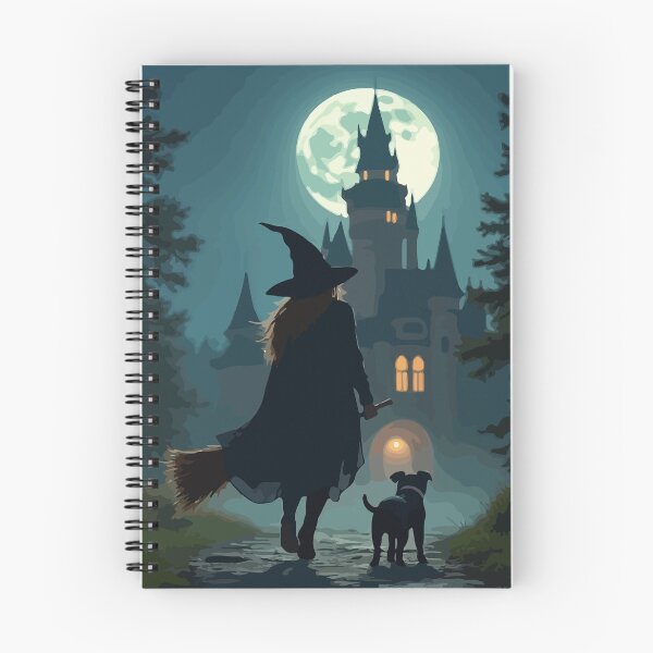 Item preview, A little witch and her dog venture into the dark. designed and sold by Whose-sweat.