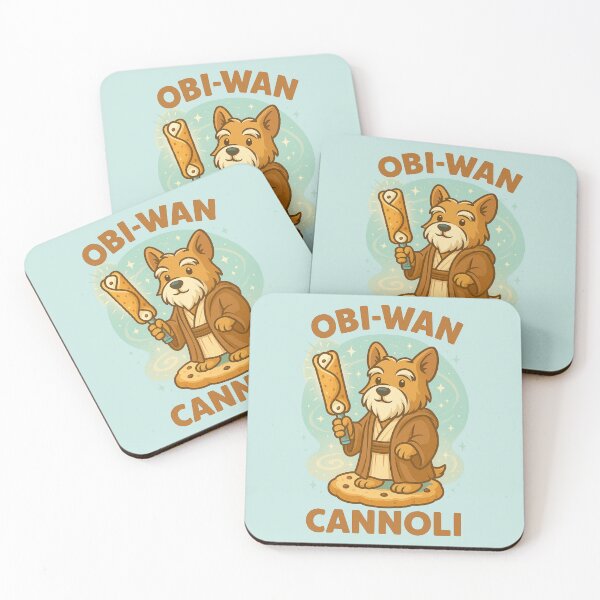 Item preview, Obi-Wan Cannoli – Funny Jedi Dog Food Pun Illustration designed and sold by Patternicity.