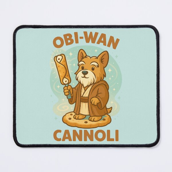 Item preview, Obi-Wan Cannoli – Funny Jedi Dog Food Pun Illustration designed and sold by Patternicity.