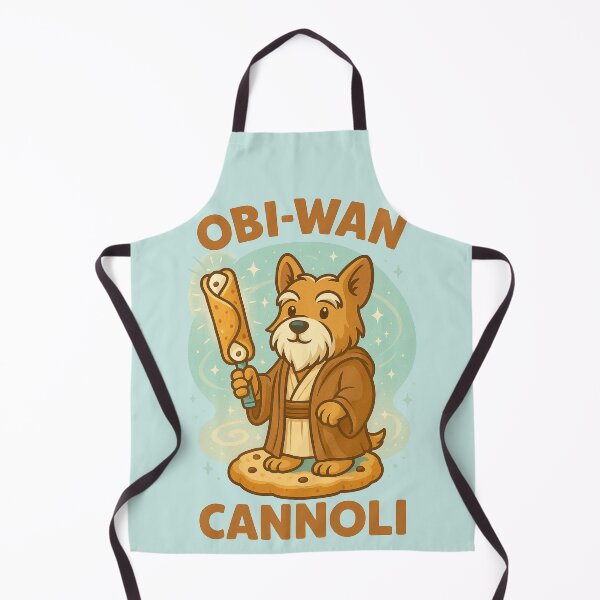 Item preview, Obi-Wan Cannoli – Funny Jedi Dog Food Pun Illustration designed and sold by Patternicity.