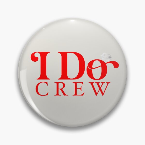 Item preview, I Do Crew Wedding Party Red Aesthetic  designed and sold by Stickers by @molllyclare.