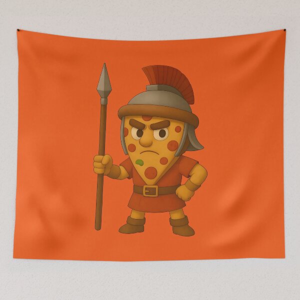 Item preview, Pizza Warrior – Roman Slice Defender designed and sold by OuroToon.