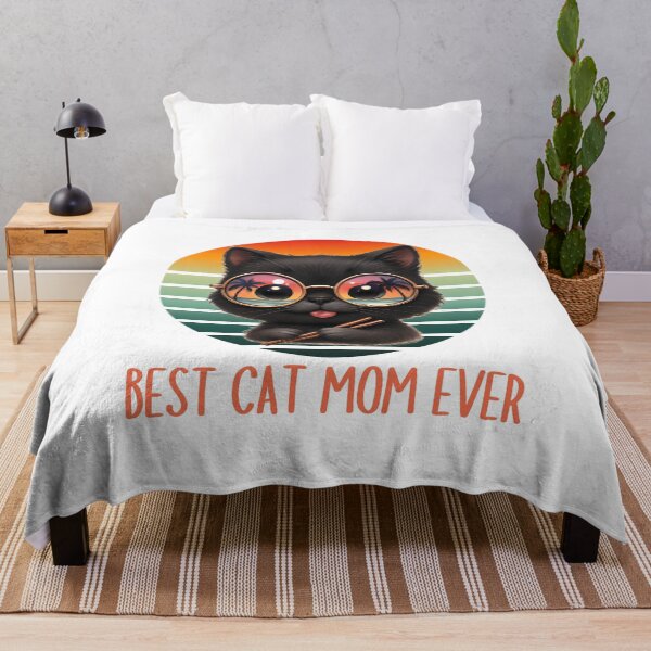 Item preview, Best Cat Mom Ever Funny Summer Vacation Cat Lover Vintage designed and sold by thebest-2studio.