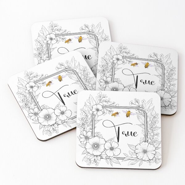 Item preview, Bee True Floral Frame 1 designed and sold by AnTartstudios.