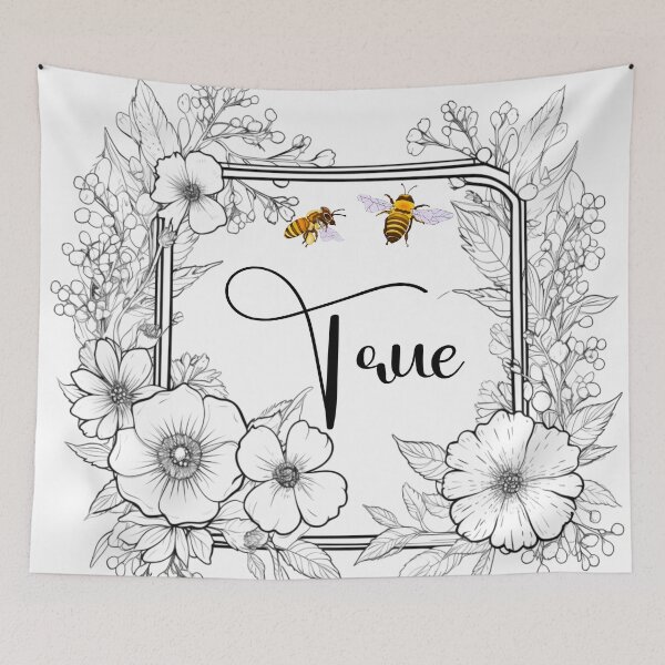 Item preview, Bee True Floral Frame 1 designed and sold by AnTartstudios.